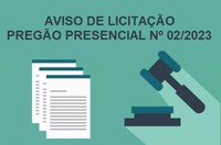 Câmara abre Processo de Licitação Nº 08/2023 - Pregão Presencial Nº 02/2023