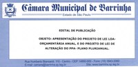 Edital de Audiência Pública - Projeto de Lei da LOA 2025 e Alteração no PPA 2022/2025